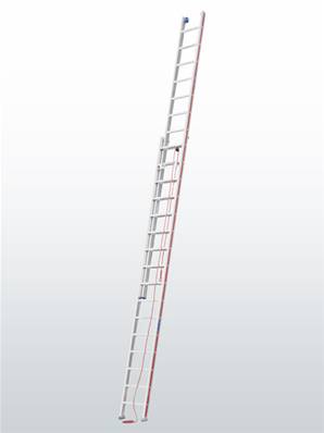 Echelle coulisse à corde, 2 plans