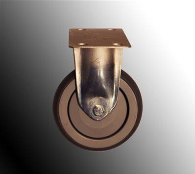 Roulette fixe fixation platine