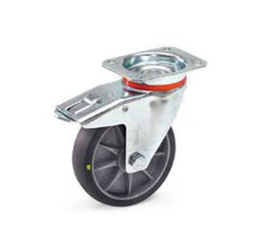 Roue pivotante avec frein 125 x 32 mm