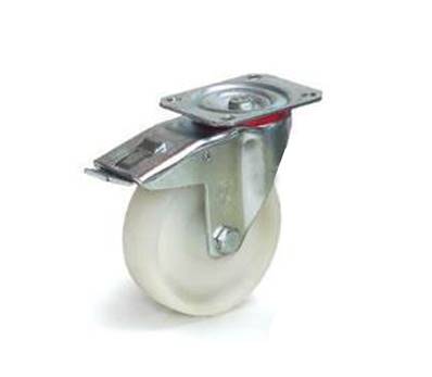 Roue pivotante avec freins 125 x 38 mm