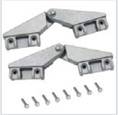 Kit d'articulations pour escabeau double à marches 8024