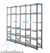 Rayonnage m�tallique - 3 �l�ments 90 cm - H: 2.50 m - 6 tablettes