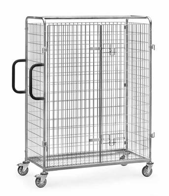 Double-porte battante pour chariot préparateur de commandes