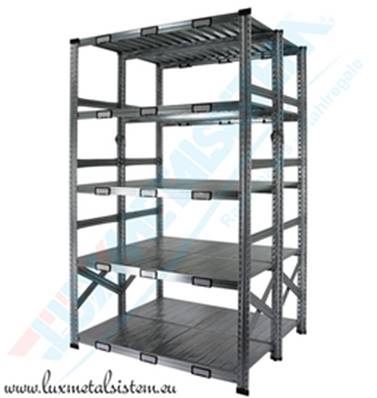 Rayonnage Double acier - Elément Suivant 1.20 m