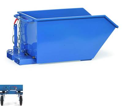 Benne basculante 500 l avec robinet