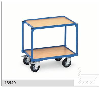 Rouleur à plateaux 13540 - 2 plateaux avec rebord -