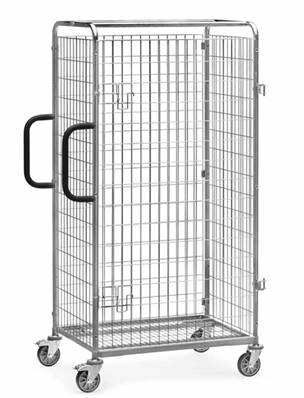 Porte battante pour chariot préparateur de commandes