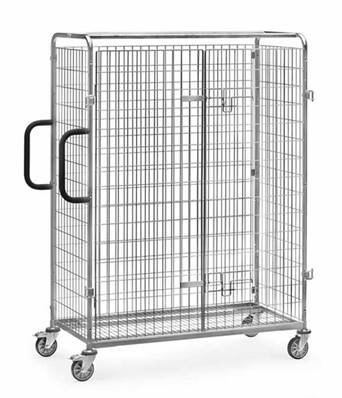 Double-porte battante pour chariot préparateur de commandes