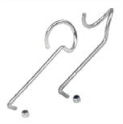 Kit de réparation attaches plateau pour escabeaux simples avec pont de sécurité 4026+6026
