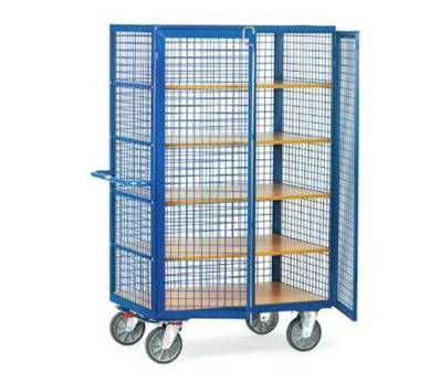 Chariot fermé 750 kg en treillis métallique 4393