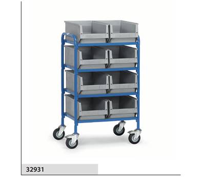 Servante pour bacs plastiques 32931 - avec bacs