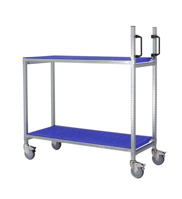 Chariot Multifonction Etroit Acier - Tab. bleu