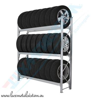 Rack de rangement pour pneus, avec ou sans jantes - UNISHELF