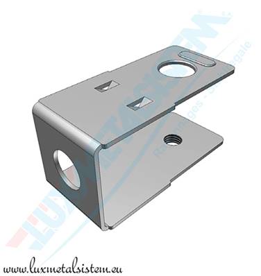 ETRIER INOX +CROCH.ANTER.TROU