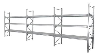 RAYONNAGE Mi-Lourd - H. 3,00 m - P. 90 cm à 1,20 m