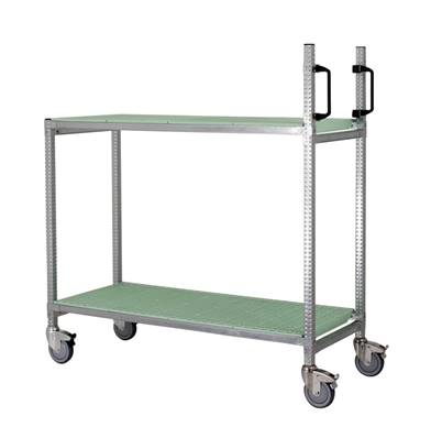 Chariot Multifonction INOX Vert - P. 92 cm