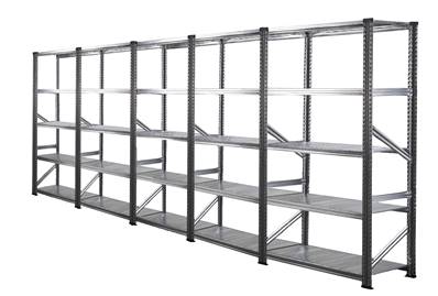 Rayonnage métallique - 5 éléments 1.50 m