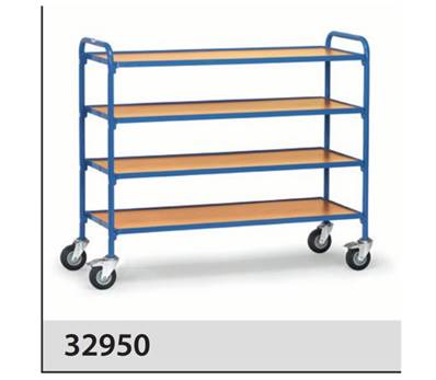 Servante pour bacs plastiques 32950 - avec plateaux