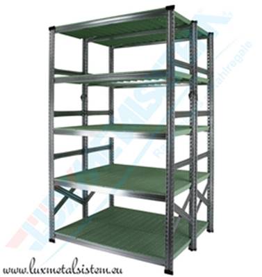 Rayonnage Double Elément Suivant Tab. PP Vert
