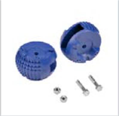 Kit de sabots ronds pour traverses d'échelles transformables 6045+6047