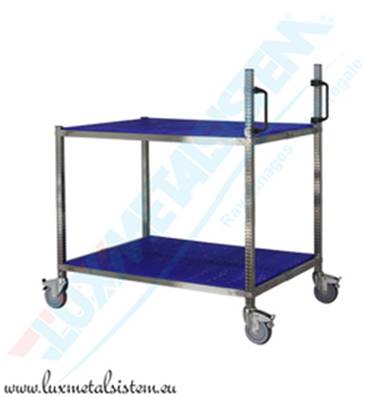 Chariot Multifonction Large Acier - Tab. bleu P.1.05 m