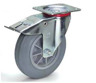 Roue pivotante avec frein 200 x 50 mm