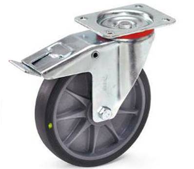 Roue pivotante avec frein 200 x 40 mm