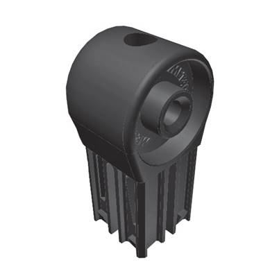 Jonction à insérer perçage 12 mm  - Rayonnage Inox