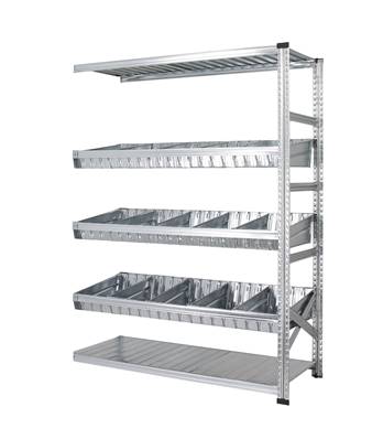Rayonnage  Élément Suivant - 3 niveaux Bacs Modulaires - H : 1.97 m - L. 1.50 m