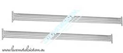 Paire de Lisses acier galvanisé - L. 2.70 m