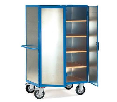 Chariot fermé 750 kg avec habillage en alu 5592