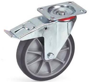 Roue pivotante avec frein 200 x 50 mm