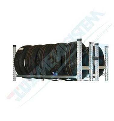 Niveau double complet rayonnage pneus