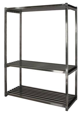 Rayonnage Inox - Élément Départ - 3 Niveaux Clayettes