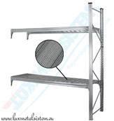 RAYONNAGE Mi-Lourd - Tablettes perforées 50 % - P. 45 cm à 85 cm
