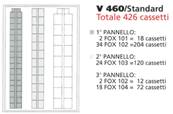 Armoire avec blocs à tiroirs FOX 3 panneaux double-face