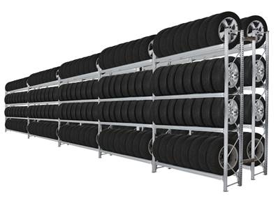 Rack de rangement pour pneus, avec ou sans jantes - UNISHELF