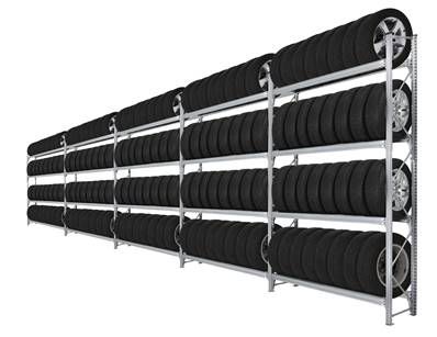 Rack de rangement pour pneus, avec ou sans jantes - UNISHELF