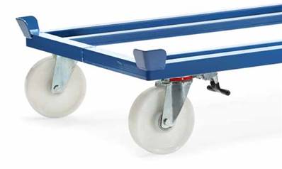 Roue pivotante avec blocage directionnel