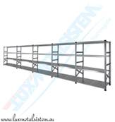 Rayonnage métallique - 5 éléments 1.20 m