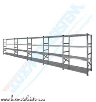 Rayonnage métallique - 5 éléments 1.20 m