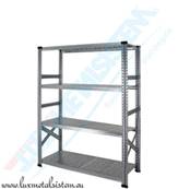 Rayonnage métallique - Elément Départ 90 cm - H: 1.84 m - 4 tablettes