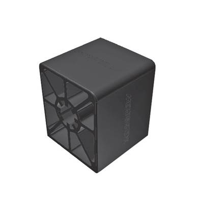 Cube compensation trou 12 mm - Rayonnage Inox