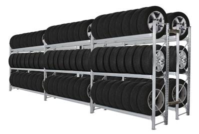 Rack de rangement pour pneus, avec ou sans jantes - UNISHELF