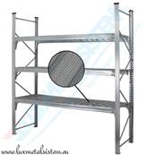 RAYONNAGE Mi-Lourd - Tablettes perforées 50 % - P. 45 cm à 85 cm