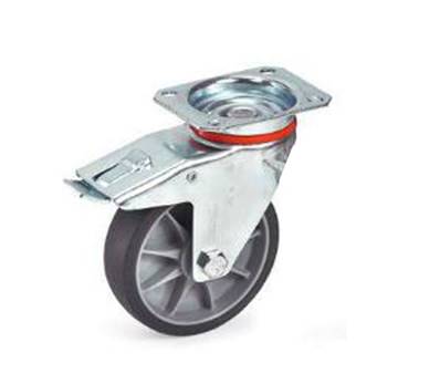 Roue pivotante avec frein 125 x 40 mm
