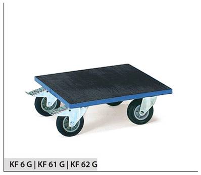 Rouleur de bac KF 6 G - Revêtement caoutchouc -