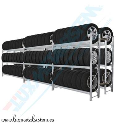 Rack de rangement pour pneus, avec ou sans jantes - UNISHELF