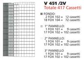 Armoire avec blocs à tiroirs FOX 3 panneaux coulissants