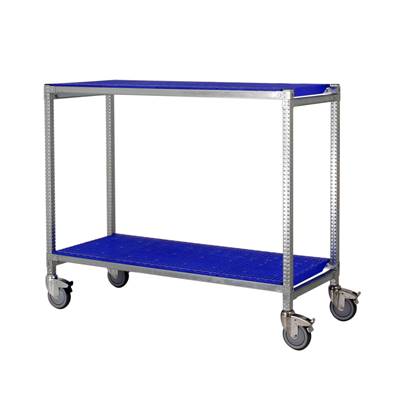Chariot Multifonction INOX Bleu - P. 52 cm